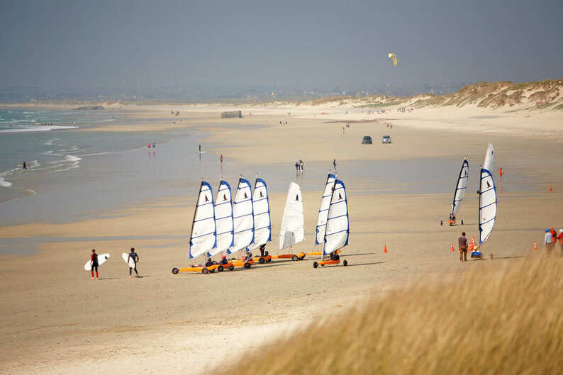 Plage de la torche - char à voile