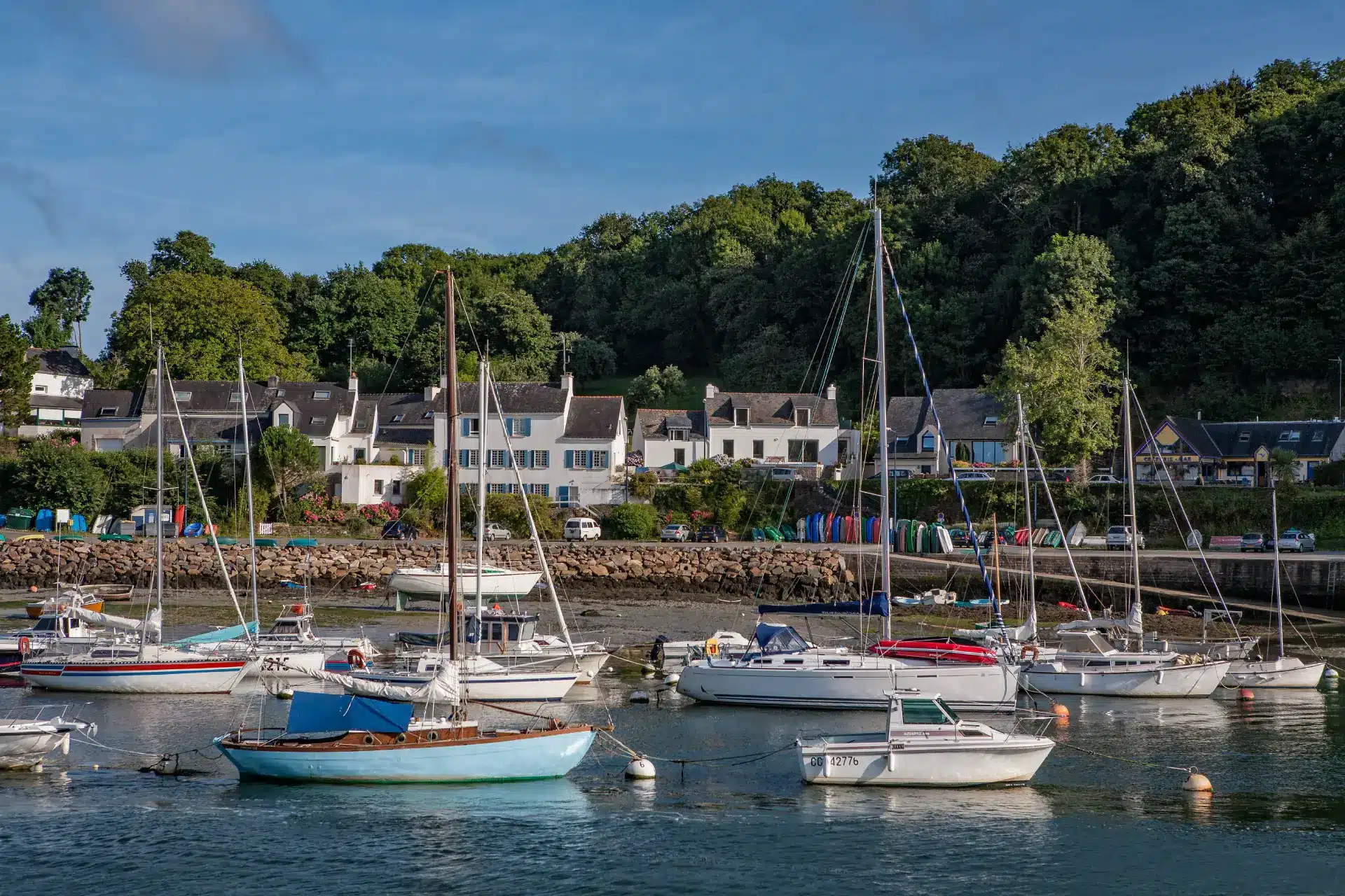 le port de Rosbras à Riec-sur-Bélon